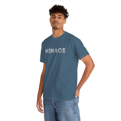 Menace Graphic Unisex Heavy Cotton Tee | Trendy Casual Wear, Gift for Friends, Street Style, Everyday Essential