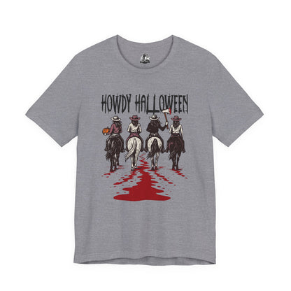 Halloween Cowboy Tee, Howdy Halloween Graphic T-Shirt