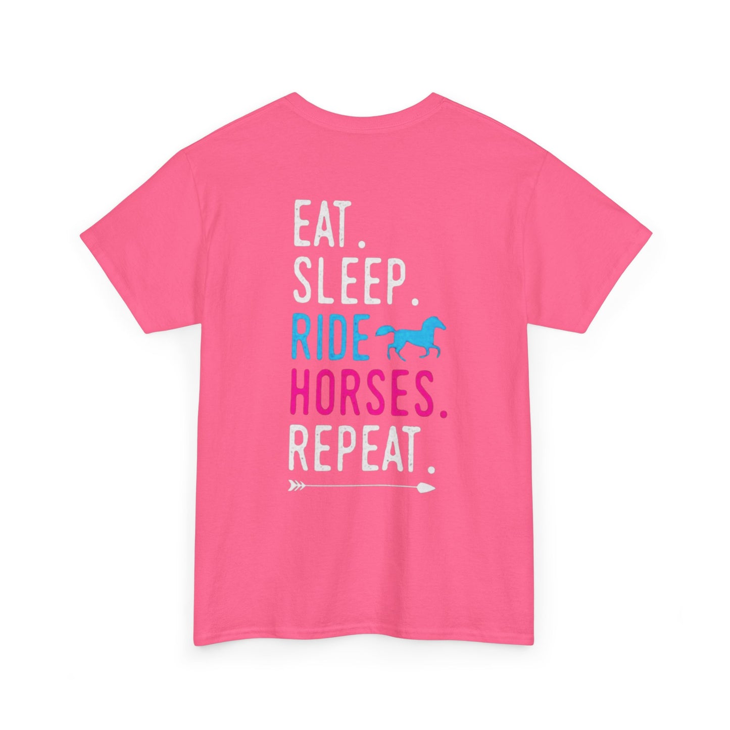 'Eat Sleep Ride Horses Repeat' Adult Graphic Tee