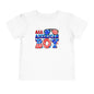 All American Boy Toddler Tee, Kids Patriotic Shirt, July 4th Outfit, Toddler Summer T-Shirt, USA Pride Apparel