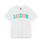 Lakebum Unisex Short Sleeve Tee - Perfect for Summer Getaways, Beach Days, Lake Trips, Casual Outings, Colorful Graphic Tee