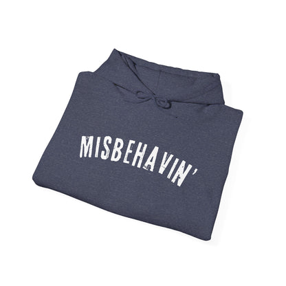 Misbehavin' Unisex Heavy Blend Hoodie | Cozy Sweatshirt for Casual Wear, Gift for Friends, Relaxed Fit Fashion