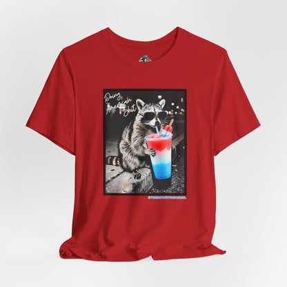 Doing American Shit Adult Dirty Raccoon Tee