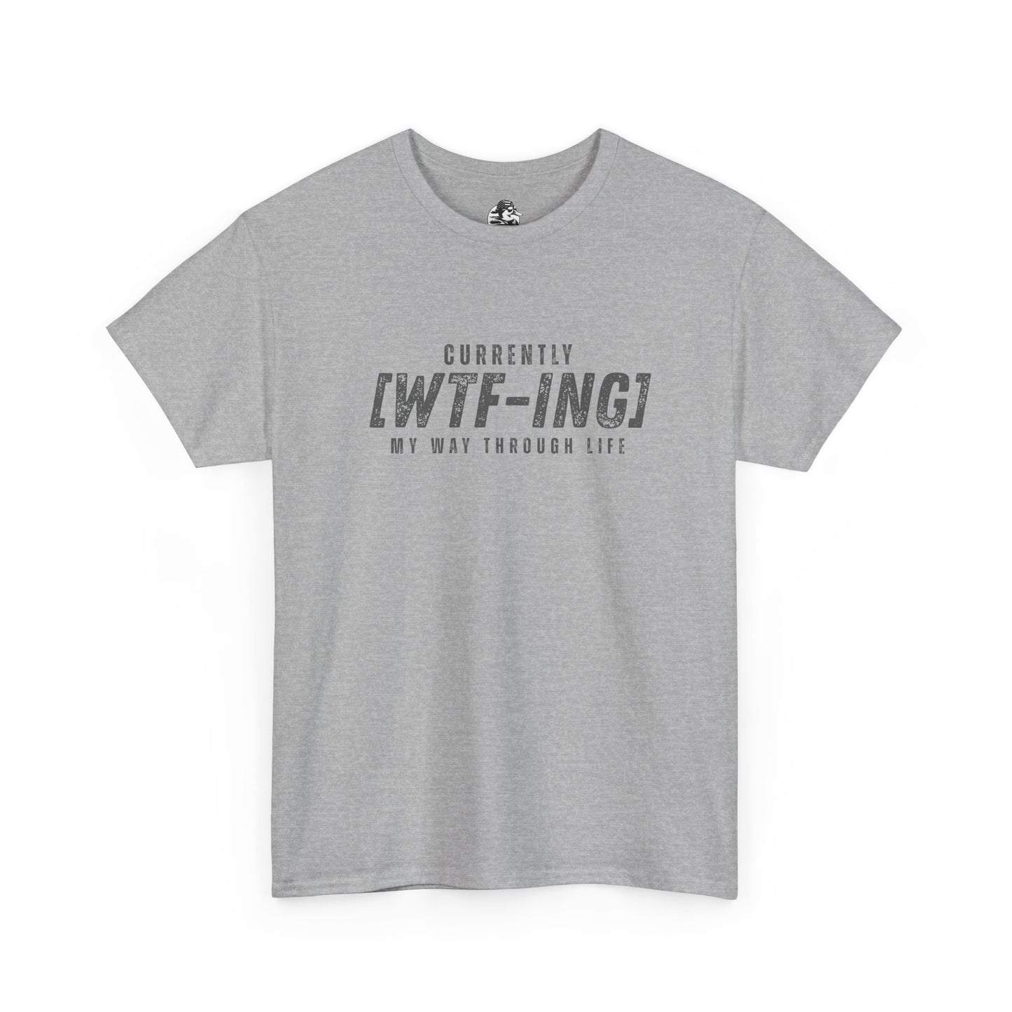 Currently [WTF-ING] Unisex Heavy Cotton Tee - Casual Wear, Funny Gift, Relaxed Fit, Everyday Style, Humorous T-Shirt