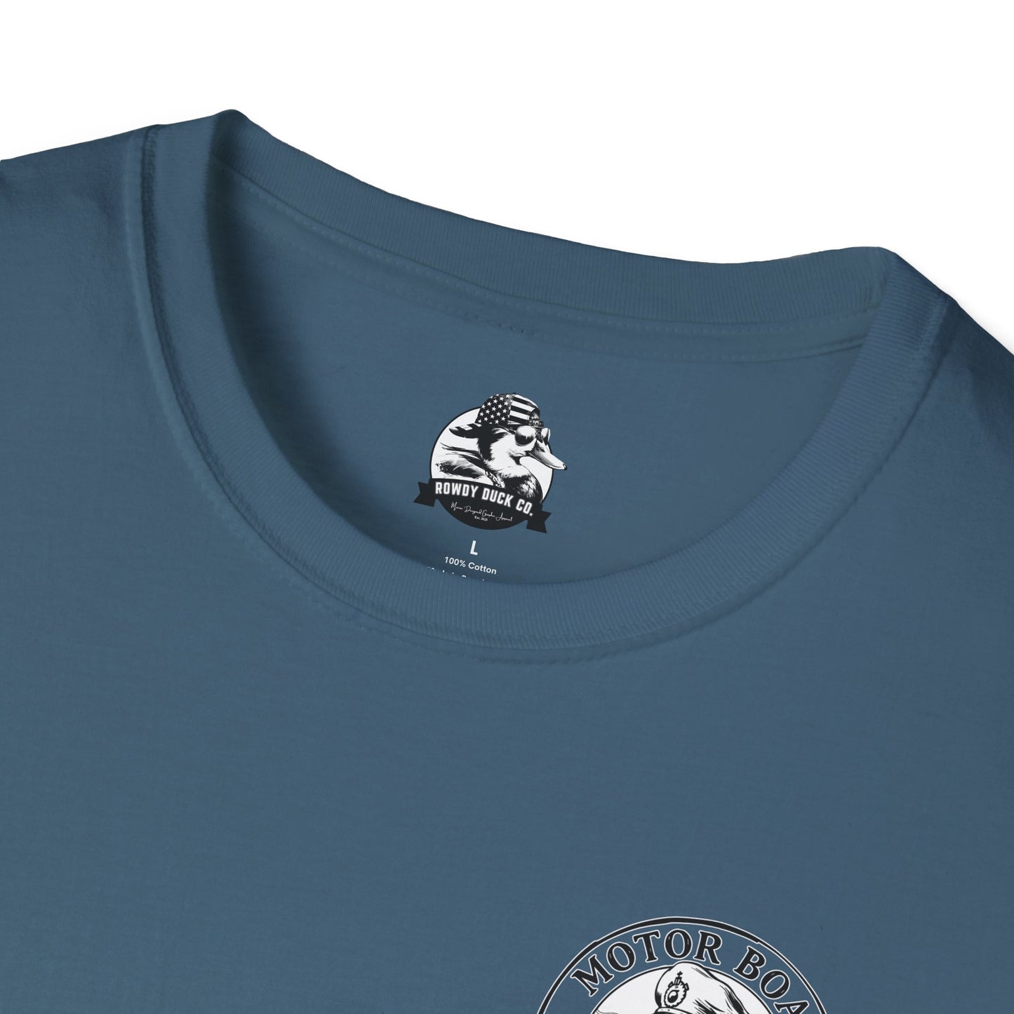Motor Boat Captain Unisex Softstyle T-Shirt - Nautical Adventure Tee