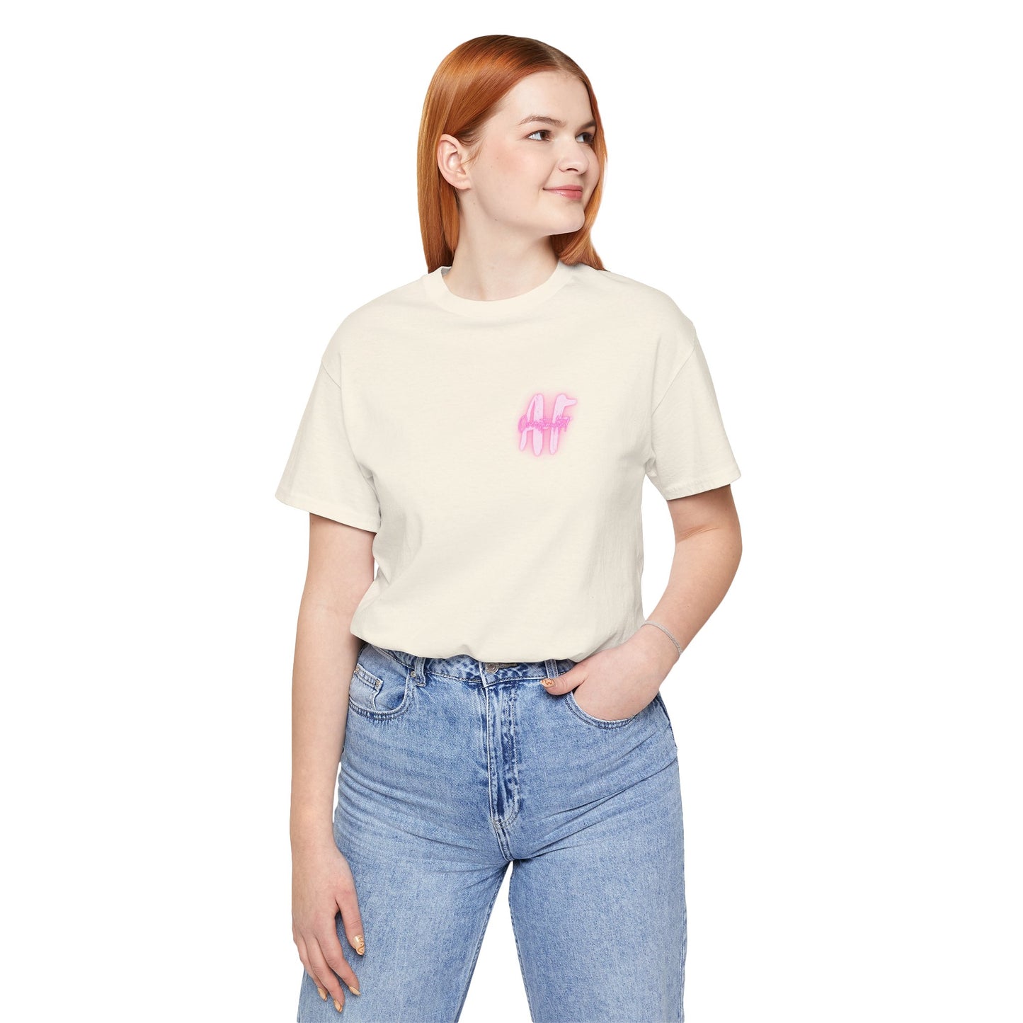 Undercaffeinated Pink Photo Tee BB