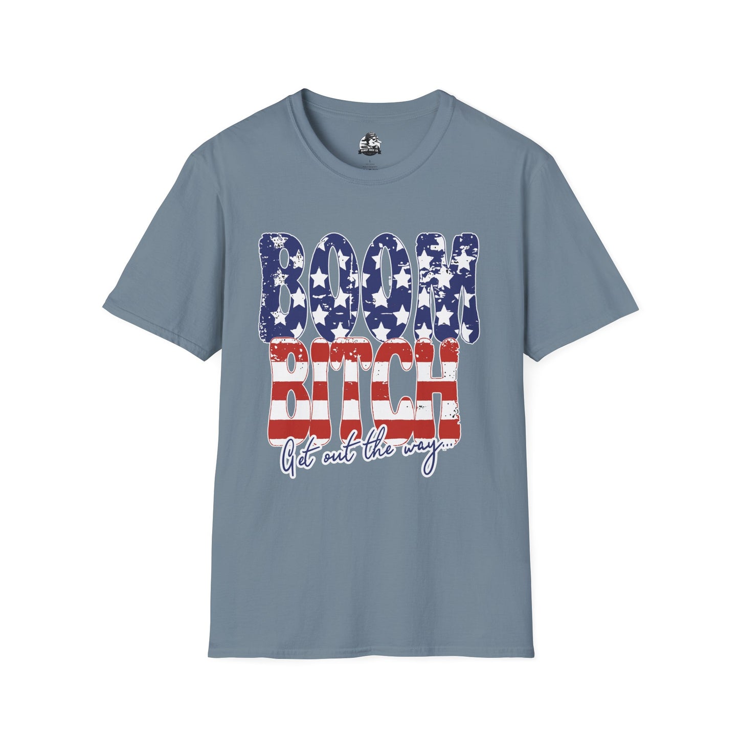 Patriotic Graphic Tee for Confident Souls | Boom Bitch T-Shirt, Independence Day, Casual Wear, Fun Gift, Everyday Comfort