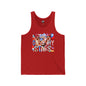 Unisex Jersey Tank with Stars Design | Patriotic Summer Top, 4th of July T-Shirt, Casual Wear, Festival Outfit, Pool Party