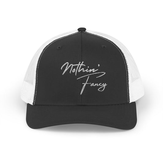 Chic Snapback Trucker Cap –"Nothin' Fancy"