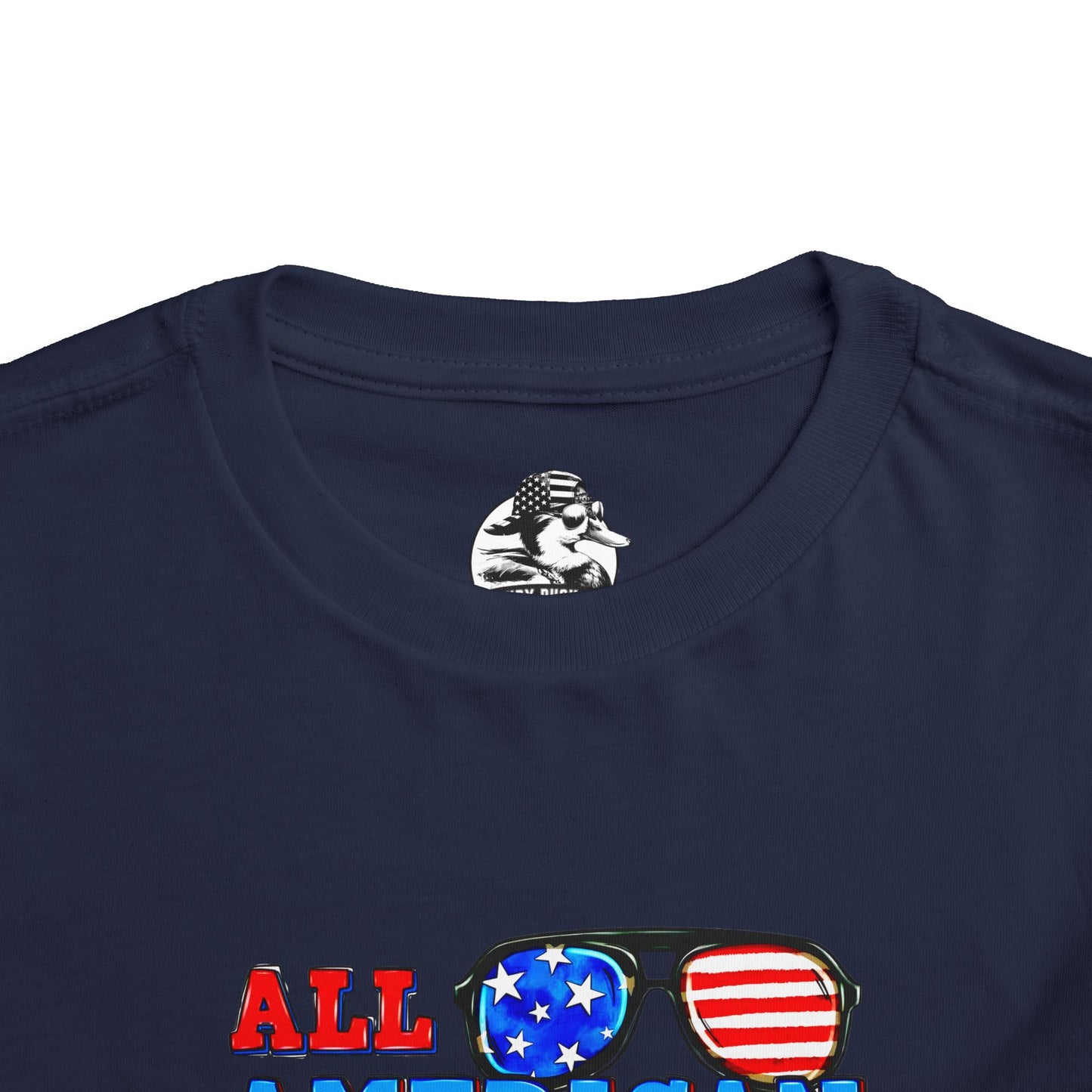 All American Boy Toddler Tee, Kids Patriotic Shirt, July 4th Outfit, Toddler Summer T-Shirt, USA Pride Apparel