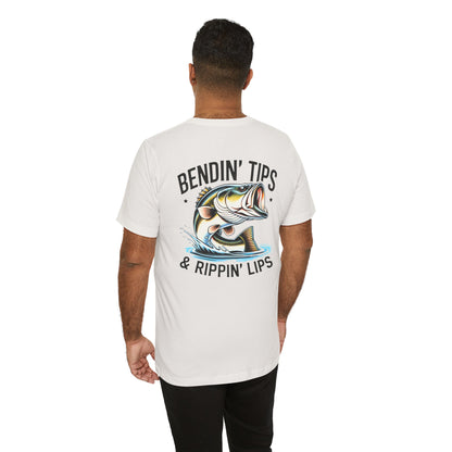 Bitin' Lips & Rippin' Lips - Graphic Tee -Fishing Tee