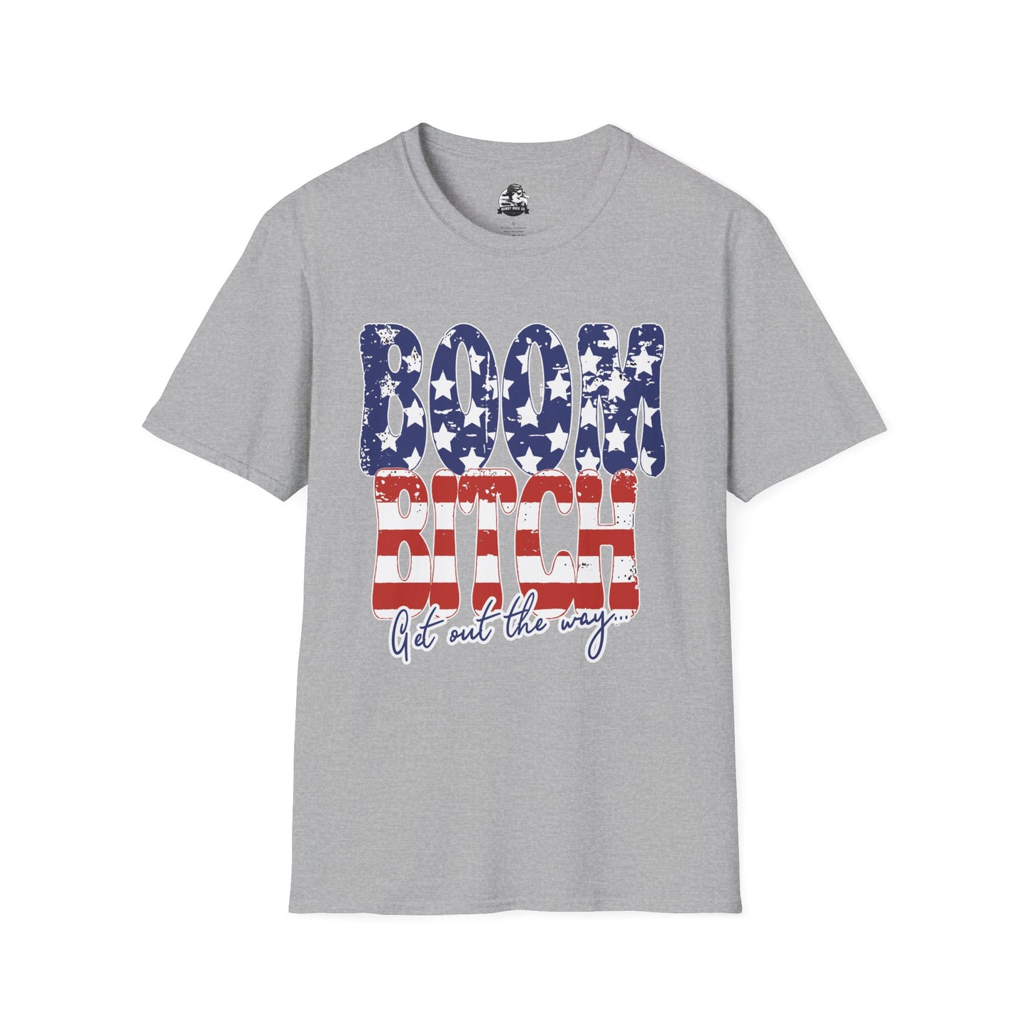 Patriotic Graphic Tee for Confident Souls | Boom Bitch T-Shirt, Independence Day, Casual Wear, Fun Gift, Everyday Comfort