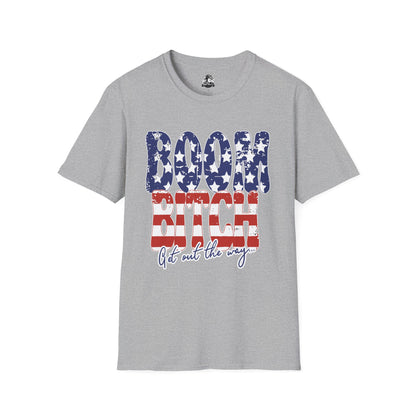Patriotic Graphic Tee for Confident Souls | Boom Bitch T-Shirt, Independence Day, Casual Wear, Fun Gift, Everyday Comfort