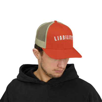 Liability Snapback Trucker Cap
