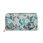 Trendy Turqoise Camouflage Zipper Wallet - Chic & Functional Accessory for Everyday Use