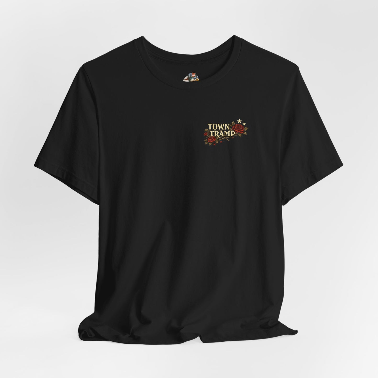 Town tramp pin up quote tee