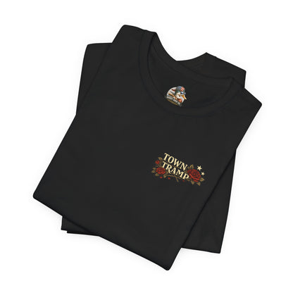 Town tramp pin up quote tee