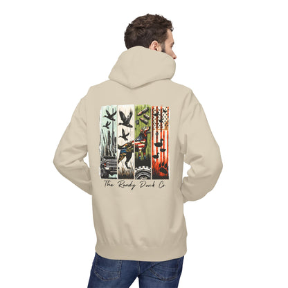 The RowdyDuckCo. -Graphic Hoodie - American Flag Country