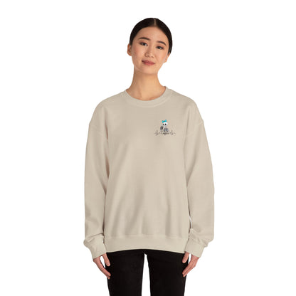 Unisex Fleece Crewneck 50% anxiety 50% coffee