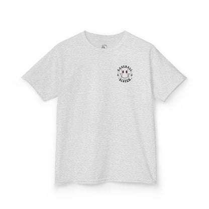 Youth Baseball Sister Tee - 'I'm Just Here for the Snacks'