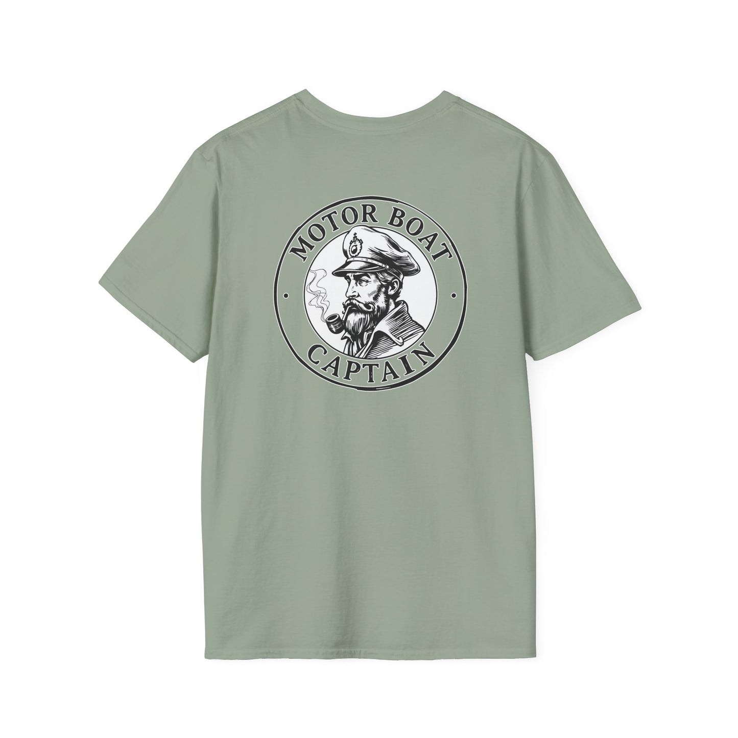 Motor Boat Captain Unisex Softstyle T-Shirt - Nautical Adventure Tee