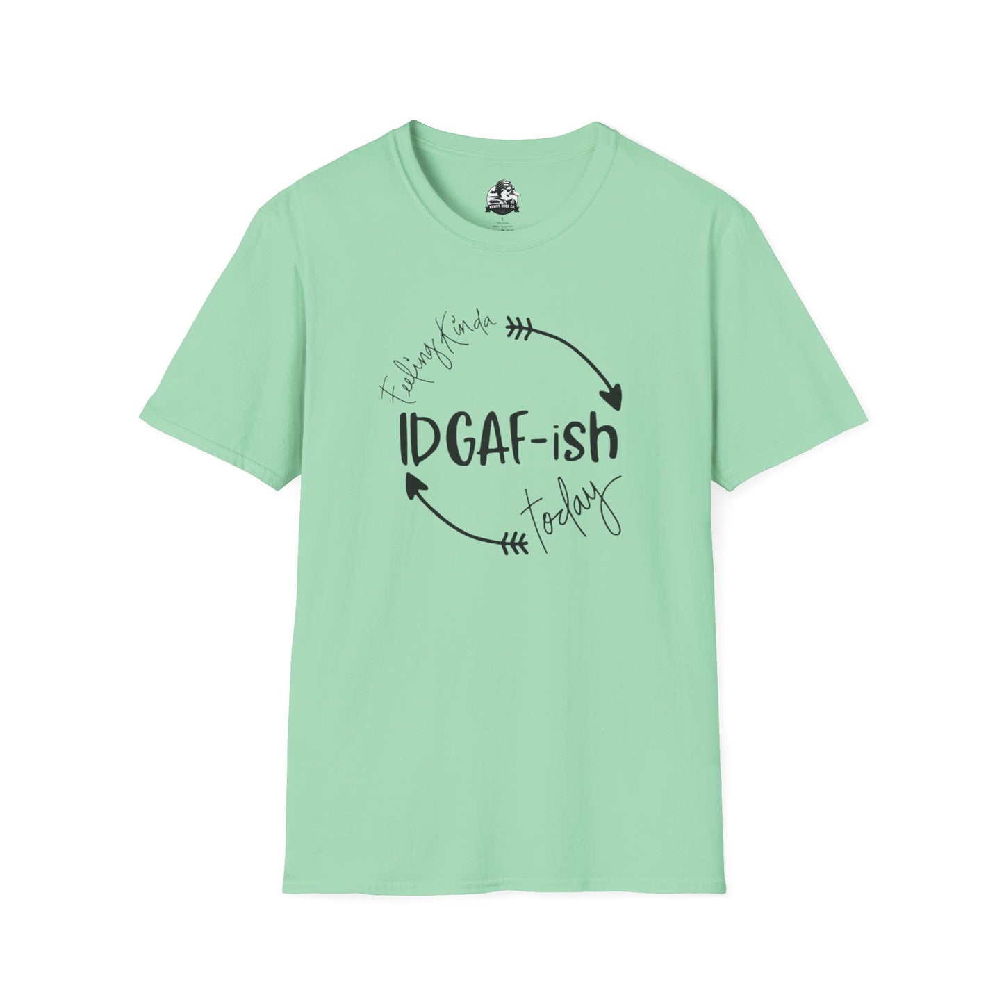 IDGAF-ish Unisex Softstyle T-Shirt, Casual Tee, Gift for Him/Her, Funny Shirt, Everyday Wear, Quirky Apparel