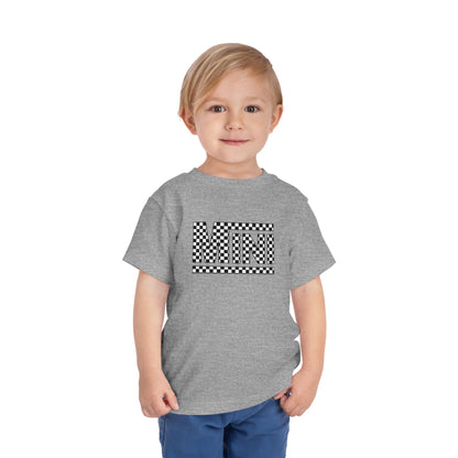 Racing Checkered Flag -MINI- Toddler Tee