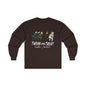 Halloween Themed Unisex Long Sleeve Tee - "Twerk Or Treat Motha' Fuckah'" Horror Movie Theme
