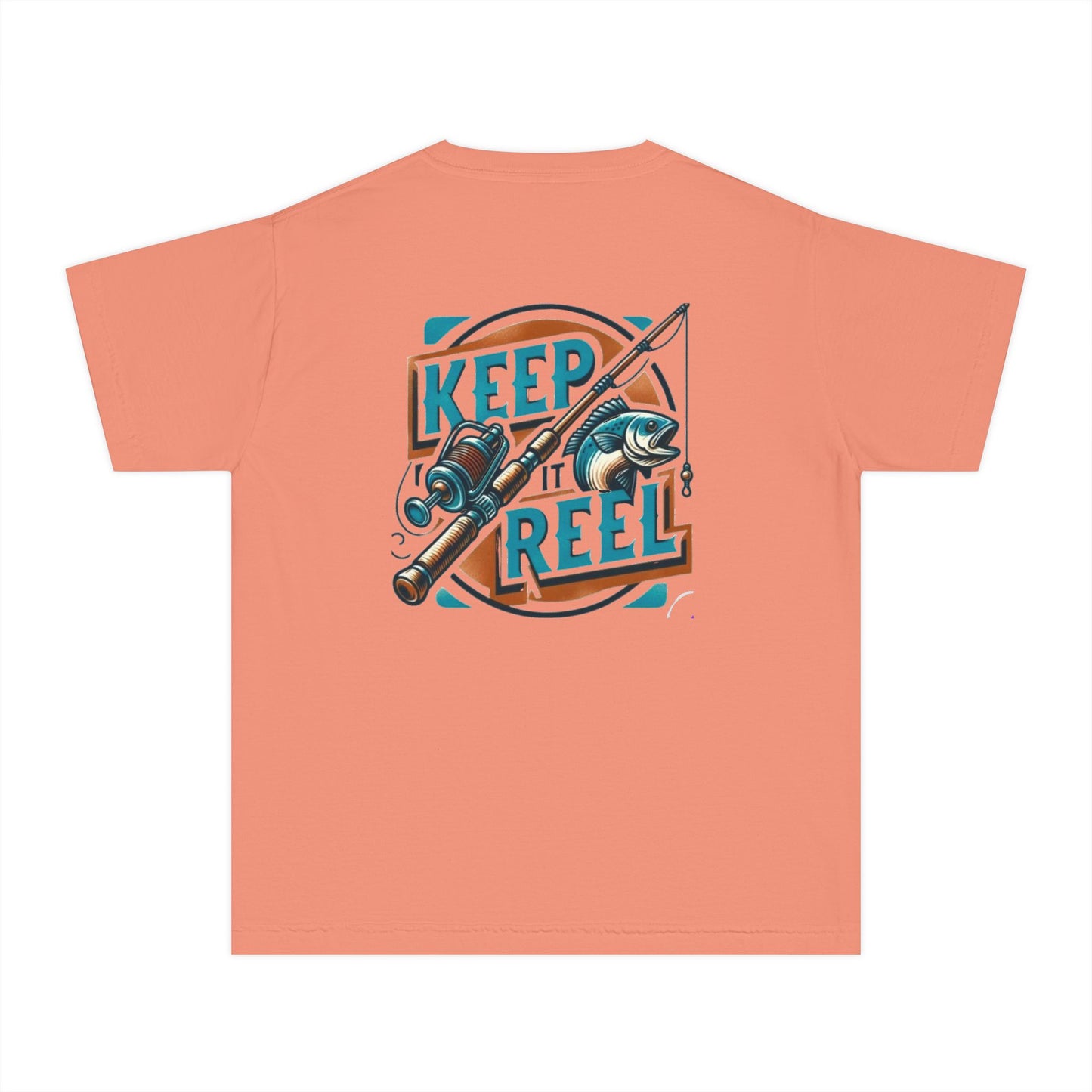 Comfort Color Youth Fishing Tee - Keep It Reel!