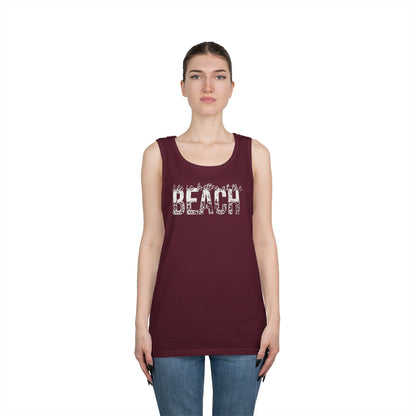 Life is Better at the Beach Unisex Heavy Cotton Tank Top