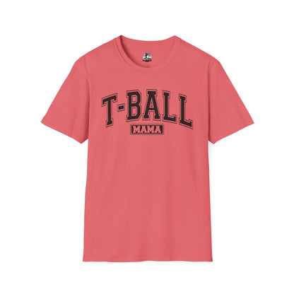T-Ball Mama  Heather Unisex Softstyle T-Shirt - Perfect Gift for Sports Moms