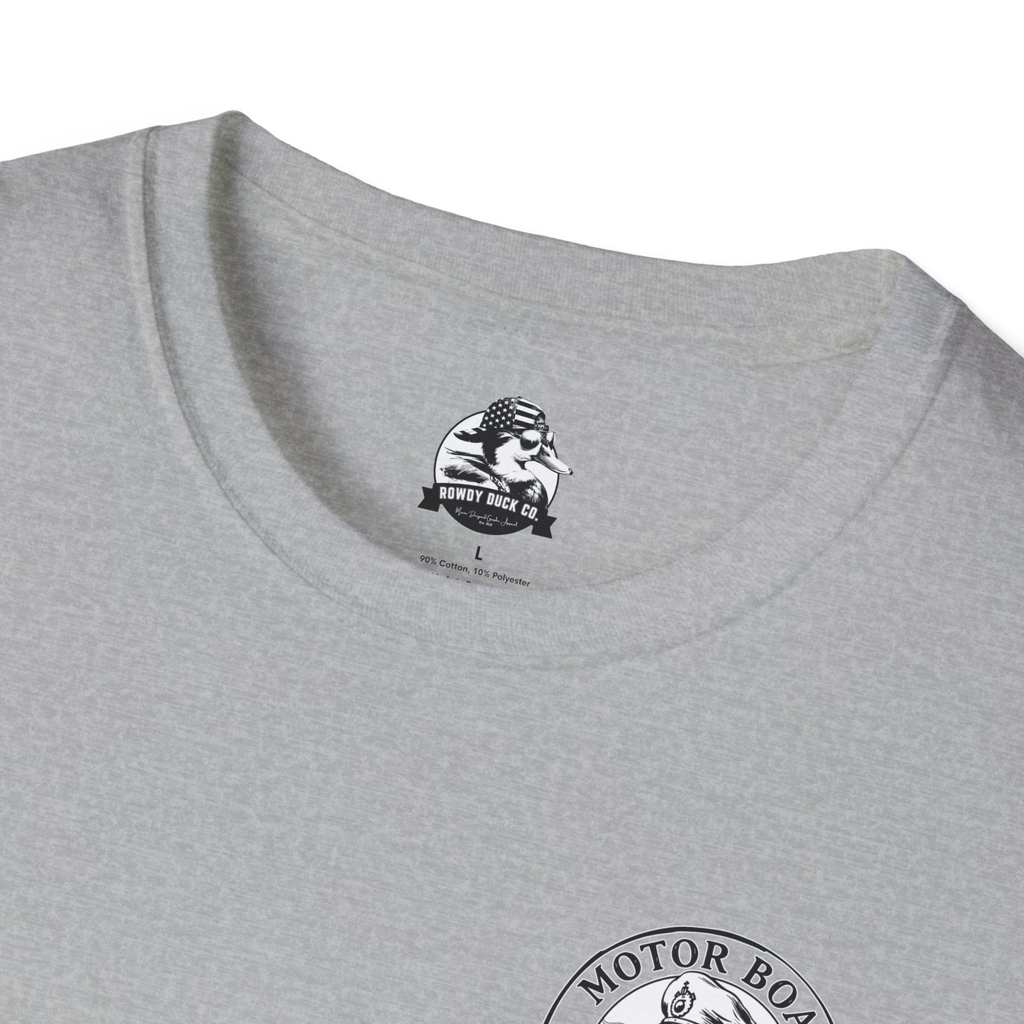 Motor Boat Captain Unisex Softstyle T-Shirt - Nautical Adventure Tee