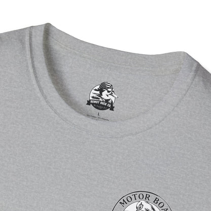 Motor Boat Captain Unisex Softstyle T-Shirt - Nautical Adventure Tee