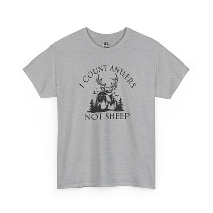 I Count Antlers Not Sheep Graphic Tee