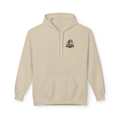 Patriotic Duck Hoodie, Fun Casual Wear for Outdoors, Gift for Animal Lovers, Unique Hoodie for Holidays, Comfy Everyday Style