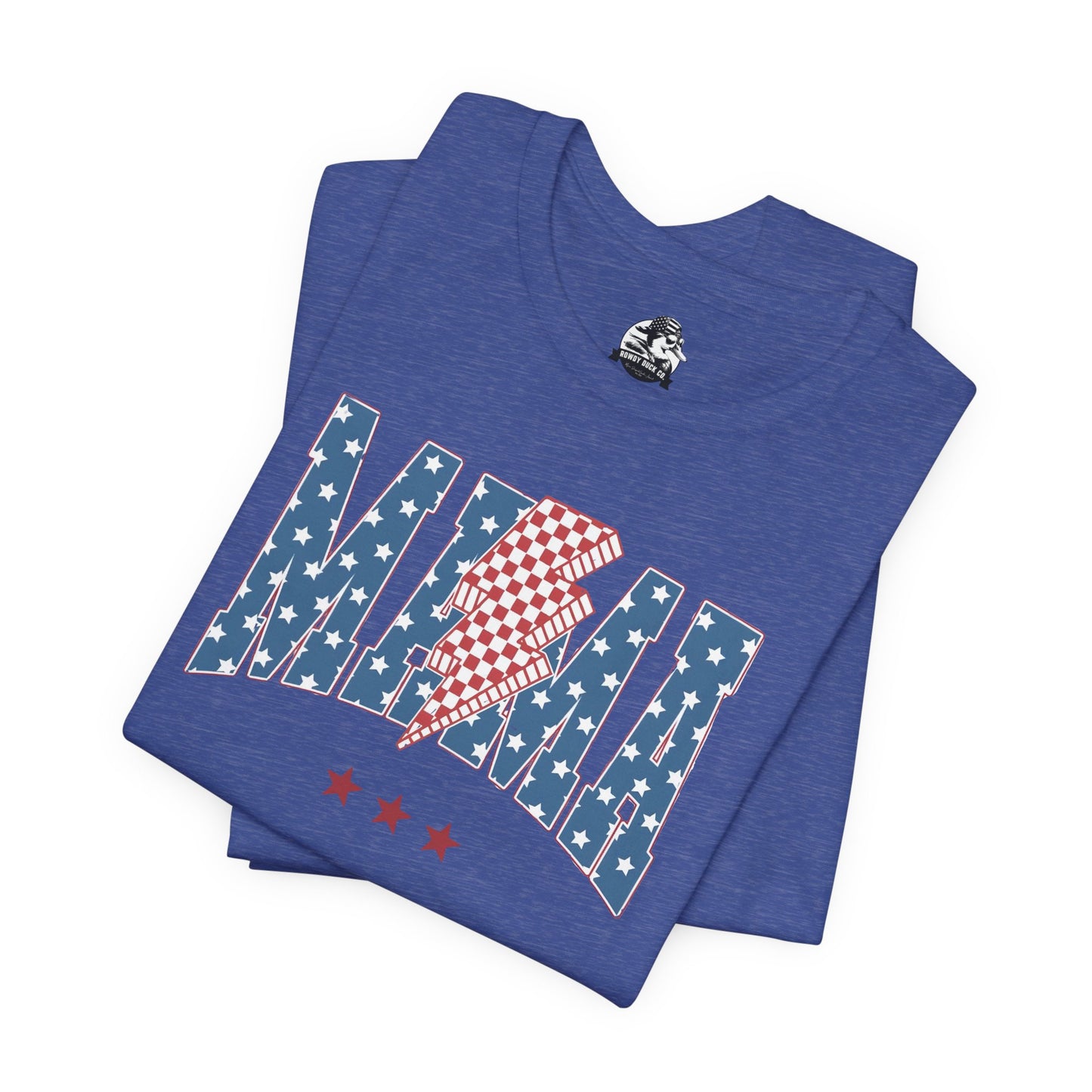 Comfy Women's Graphic tee - Mama -Stars & stripes -lightning bolt