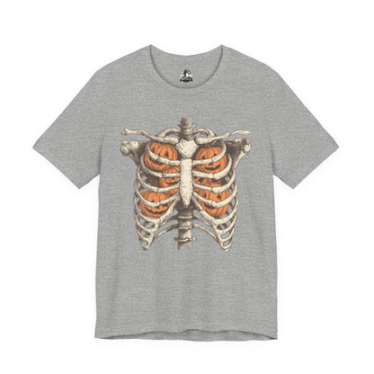 Adult spooky skeleton tee