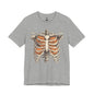 Adult spooky skeleton tee