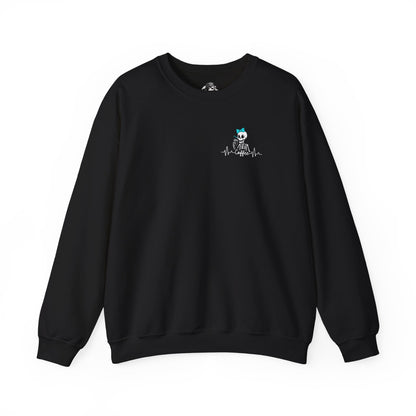 Unisex Fleece Crewneck 50% anxiety 50% coffee