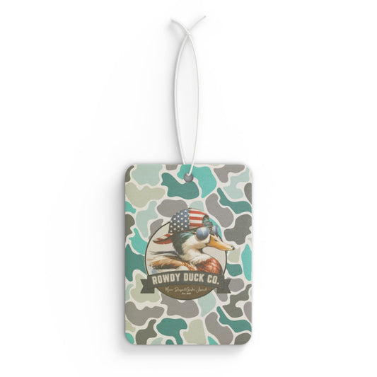 Turquoise Camo Car Air Freshener - Adventure Vibes