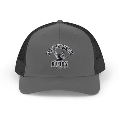 Dad in the streets, Daddy in the sheets - Embroidered Mesh Snapback Hat