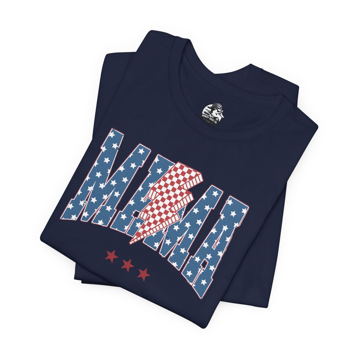 Comfy Women's Graphic tee - Mama -Stars & stripes -lightning bolt