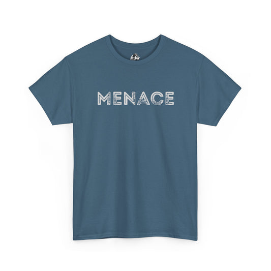 Menace Graphic Unisex Heavy Cotton Tee | Trendy Casual Wear, Gift for Friends, Street Style, Everyday Essential