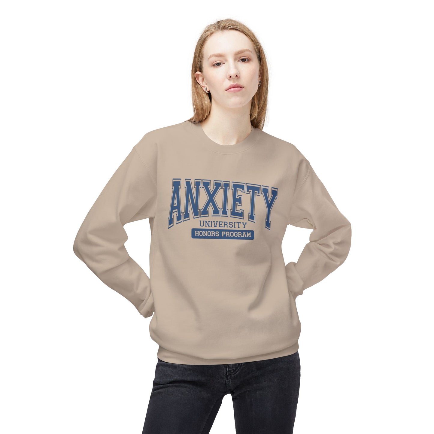 Anxiety University Honors Program Crewneck Sweatshirt