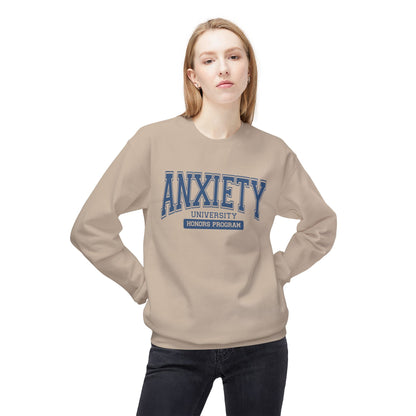 Anxiety University Honors Program Crewneck Sweatshirt