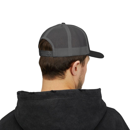 Dad in the streets, Daddy in the sheets - Embroidered Mesh Snapback Hat