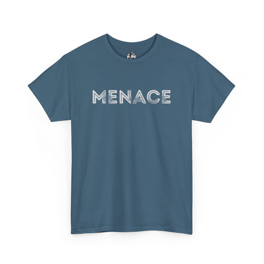 Menace Graphic Unisex Heavy Cotton Tee | Trendy Casual Wear, Gift for Friends, Street Style, Everyday Essential