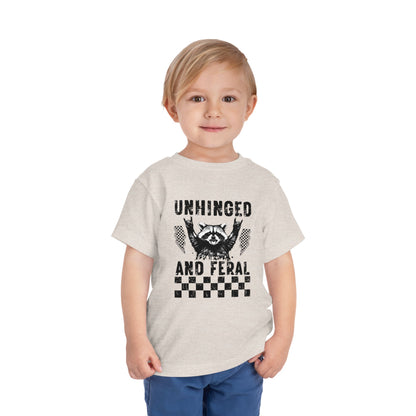Unhinged and Feral Toddler Tee - Wild Child Shirt