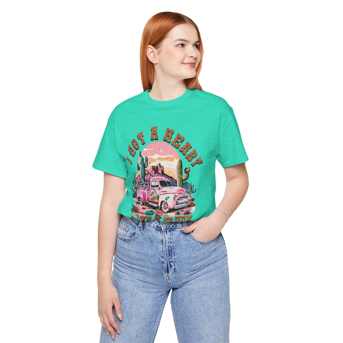 Graphic Tee- " Heart Like a truck"