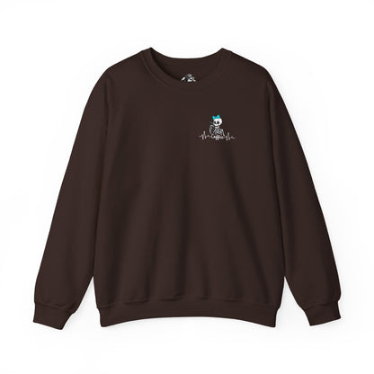 Unisex Fleece Crewneck 50% anxiety 50% coffee